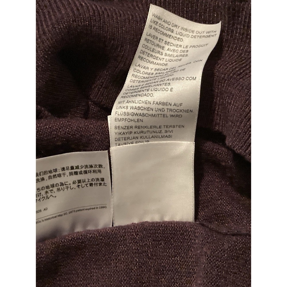 Dockers Mens Quarter Zip Sweater XL Brown Black Heather Long‎ Sleeve Preppy - Picture 13 of 13